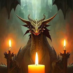- Naga (dragon) as a candle holder, highly detailed, digital painting, artstation, concept art, smooth, sharp focus, illustration, cinematic lighting, art by artgerm and greg rutkowski and alphonse mucha