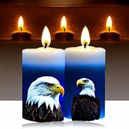 Bald Eagle as a - Candles made in the shape of animals, ISO 800, f/22, 1/500 sec