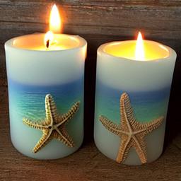 Ocean and beach themes Votive candle