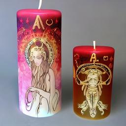 Zodiac signs and astrology Pillar candle furniture
